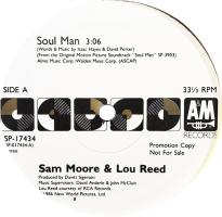 Lou Reed/Sam Moore: Soul Man US promo 12-inch