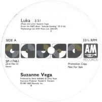 Suzanne Vega: Luka US promo 12-inch