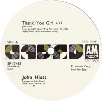 John Hiatt: Thank You Girl US promo 12-inch