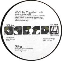 Sting: We'll Be Together US promo 12-inch