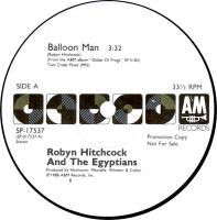 Robyn Hitchcock & the Egyptians: Balloon Man US promo 12-inch