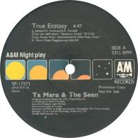 Ta Mara & the Seen: True Ecstasy US promo 12-inch