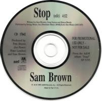 Sam Brown: Stop US promo CD single
