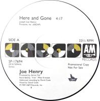 Joe Henry: Here and Gone US promo 12-inch