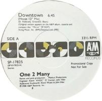 One 2 Many: Downtown US promo 12-inch