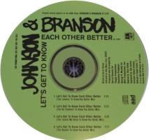 Johnson & Branson: Let's Get to Know Each Other Better US promo CD single