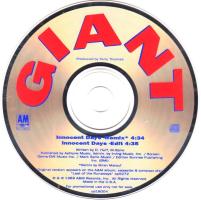 Giant: Innocent Days US promo CD single