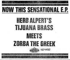 Herb Alpert & the Tijuana Brass Meets Zorba the Greek Britain ad