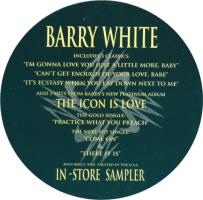 Barry White: In-Store Sampler US promo CD sticker