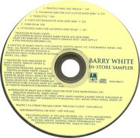 Barry White: In-Store Sampler US CD single