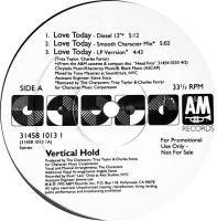 Vertical Hold: Love Today US promo 12-inch