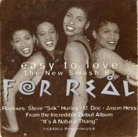 For Real: Easy to Love US CD promo sticker
