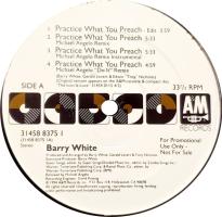 Barry White: Practice What You Preach US promo 12-inch