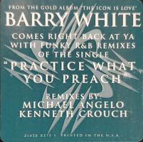 Barry White: Practice What You Preach US 12-inch sticker