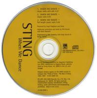 Sting: When We Dance US CD single