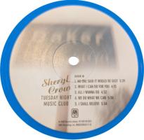 Sheryl Crow: Tuesday Night Music Club US vinyl album reissue on blue vinyl