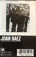 Joan Baez: Come From the Shadows US cassette album reissue