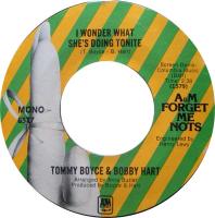 Tommy Boyce & Bobby Hart: I Wonder What She's Doing Tonite US 7-inch reissue