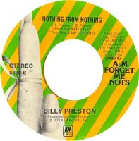Billy Preston: Nothing From Nothing US 7-inch reissue