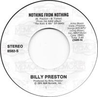 Billy Preston: Nothing From Nothing US 7-inch reissue