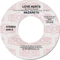 Nazareth: Love Hurts US 7-inch reissue
