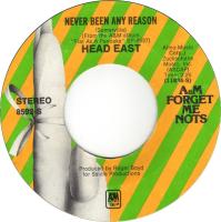 Head East: Never Been Any Reason US 7-inch reissue