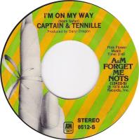 Captain & Tennille: I'm On My Way US 7-inch reissue