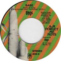 Styx: Babe US 7-inch reissue
