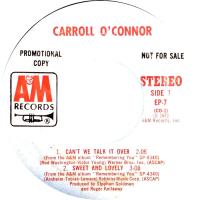 Carroll O'Connor: Can't We Talk It Over US promo 7-inch EP