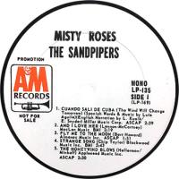 Sandpipers: Misty Roses US promo vinyl album