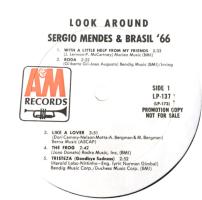 Sergio Mendes & Brasil '66: Look Around US promo vinyl album