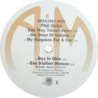 Phil Ochs: Greatest Hits US vinyl album reissue