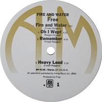 Free: Fire and Water US vinyl album reissue