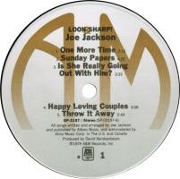 Joe Jackson: Look Sharp! US vinyl album reissue
