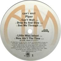 Piper: Can't Wait US vinyl album reissue