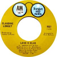 Claudine Longet: Love IS Blue US 7-inch reissue