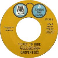 Carpenters: Ticket to Ride US 7-inch reissue