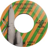 Carpenters: Rainy Days and Mondays US 7-inch reissue