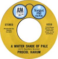 Procol Harum: A Whiter Shade Of Pale US 7-inch reissue