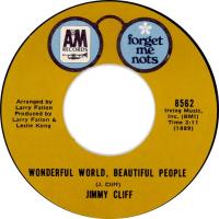 Jimmy Cliff: Wonderful World, Beautiful People US 7-inch reissue