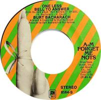Burt Bacharach: One Less Bell to Answer US 7-inch reissue