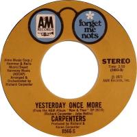 Carpenters: Yesterday Once More US 7-inch reissue
