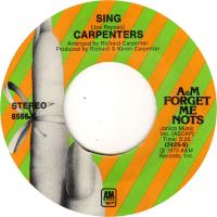 Carpenters: Sing US 7-inch reissue