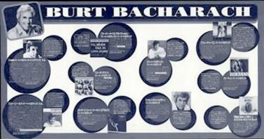Burt Bacharach Japan handbill of all A&M albums