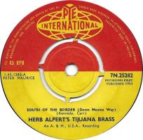 Herb Alpert & the Tijuana Brass: South Of the Border Britain 7-inch