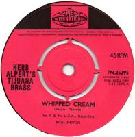 Herb Alpert & the Tijuana Brass: Whipped Cream Britain 7-inch