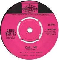 Chris Montez: Call Me Britain 7-inch