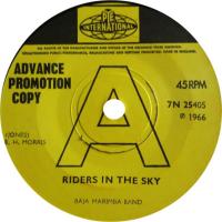 Baja Marimba Band: Riders In the Sky Britain promo 7-inch