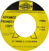 Herb Alpert & the Tijuana Brass: If I Were a Rich Man Britain promo 7-inch