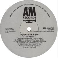 Police: Reggatta de Blanc Zimbabwe vinyl album